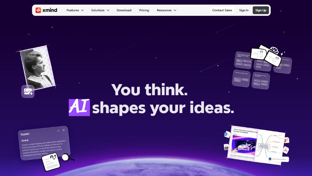 xmind website-user interface