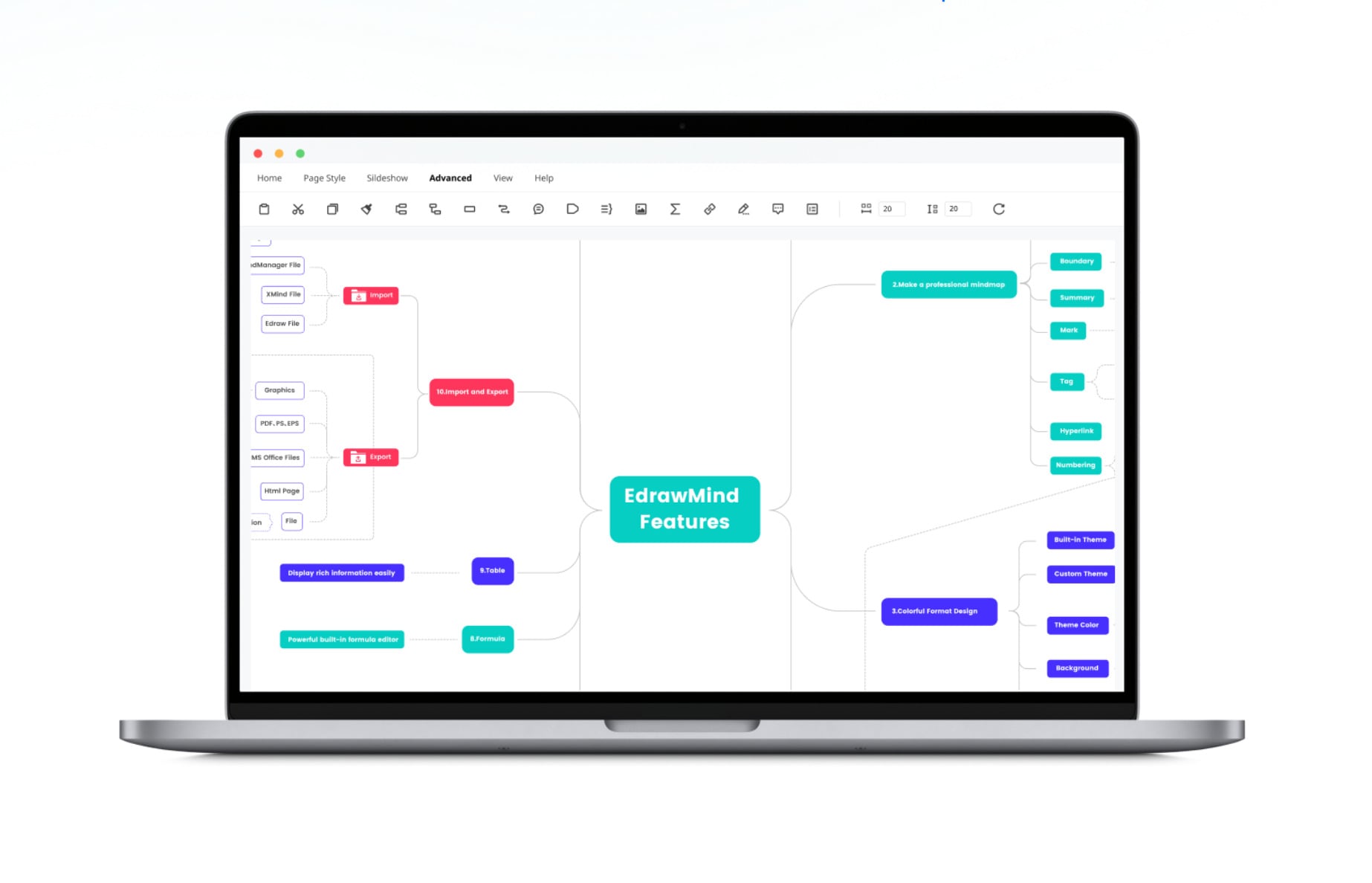 edrawmind interface-user experience