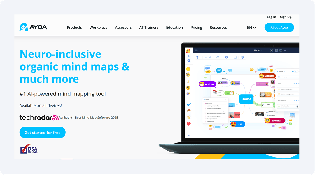 ayoa interface