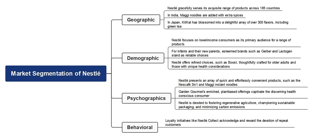 nestle-market-segmentation-mindmap