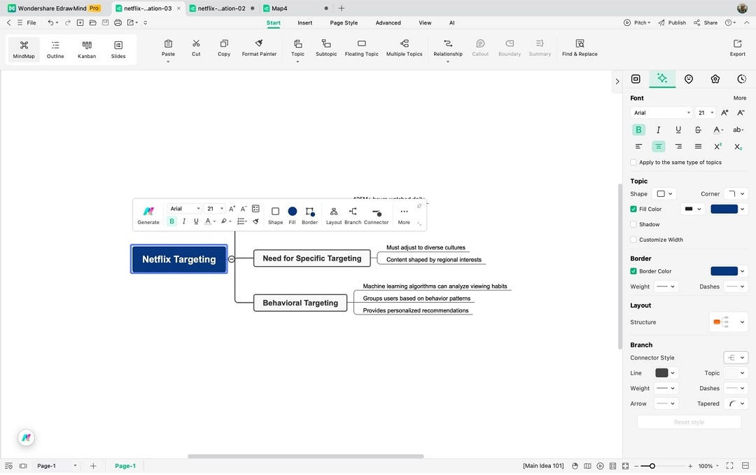 edrawmind interface