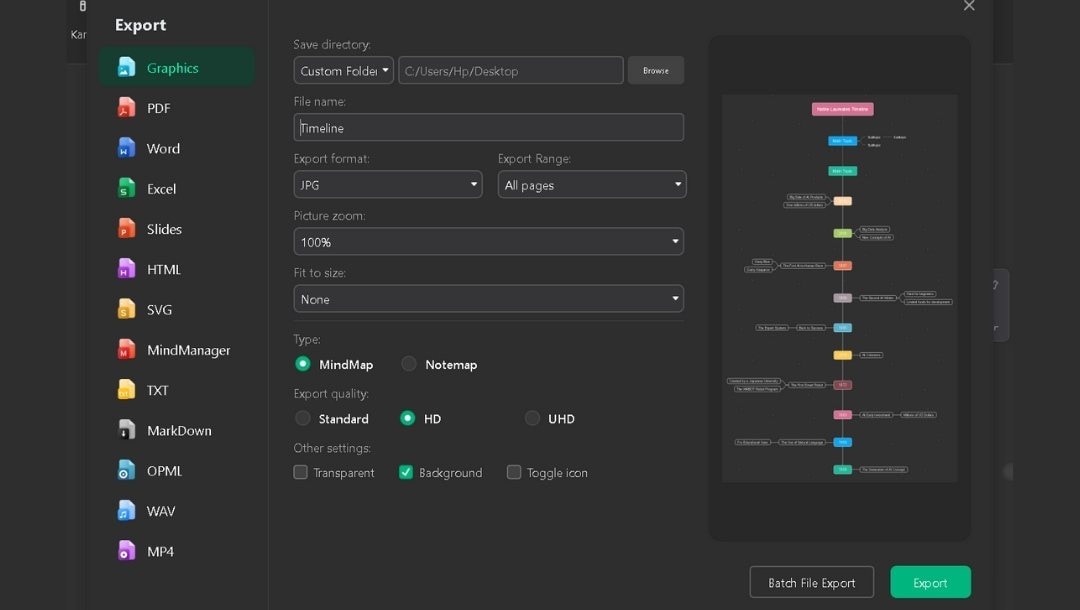 export the Nobel timeline
