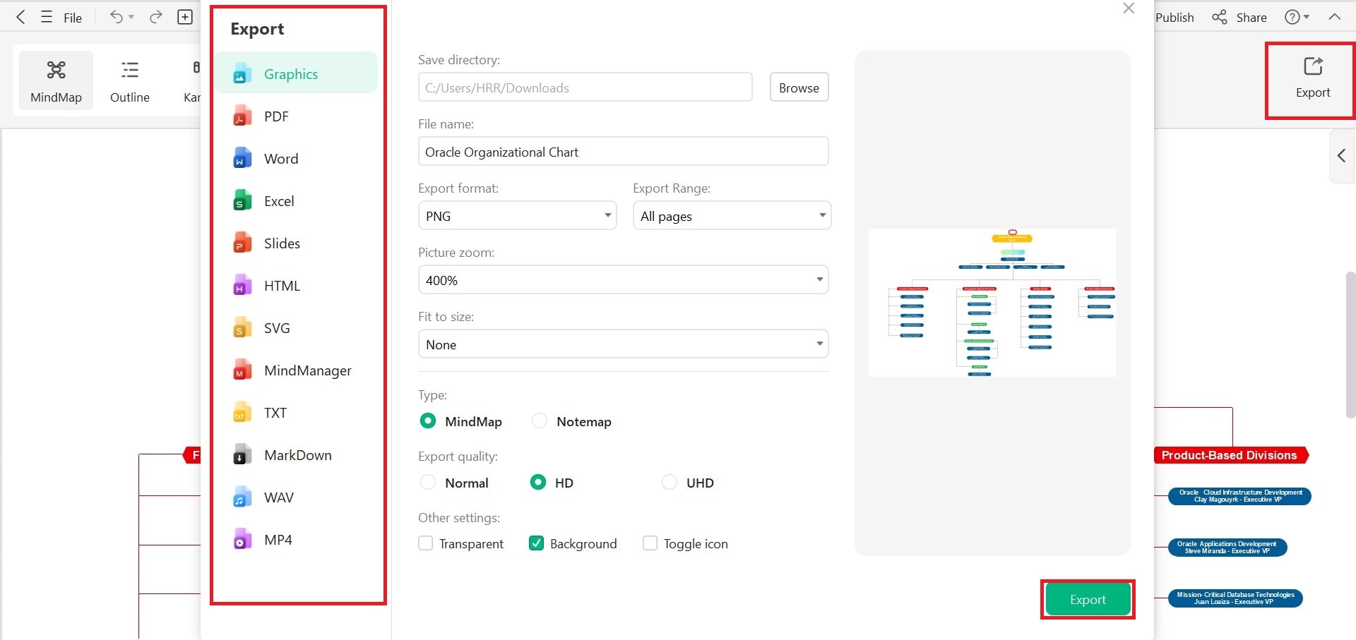 create an org chart