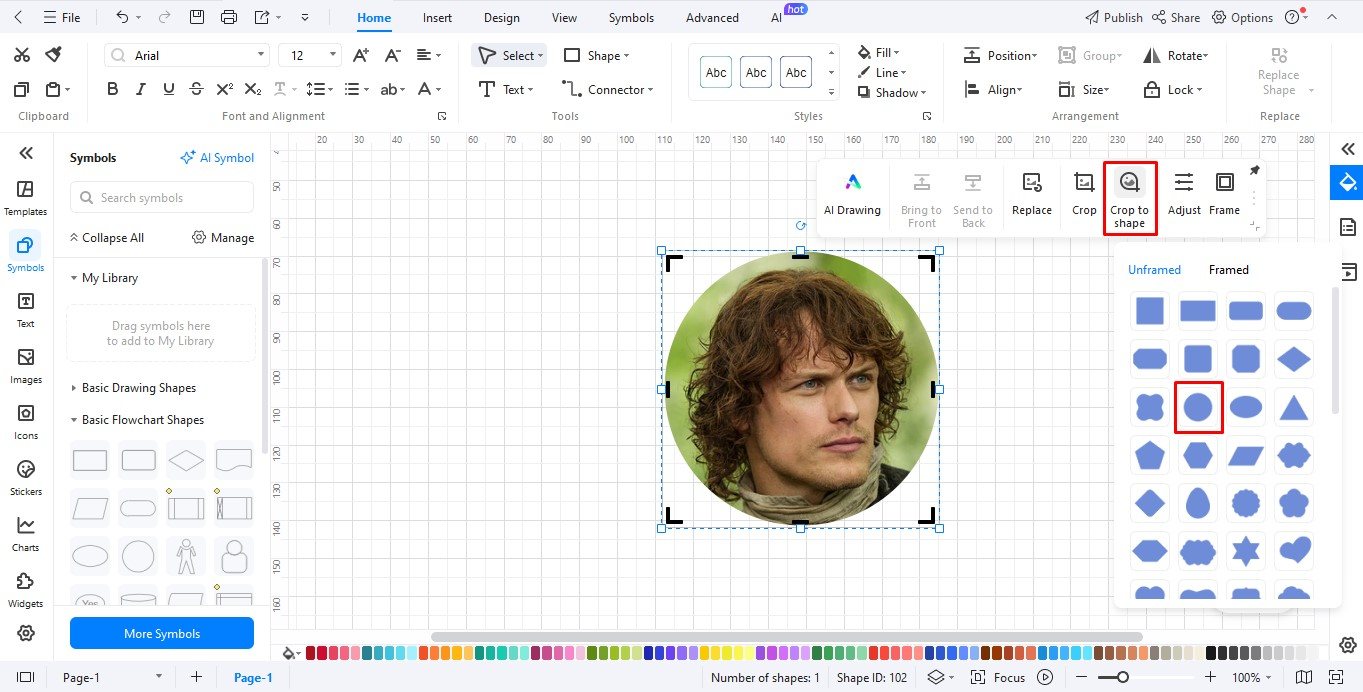 change image outline