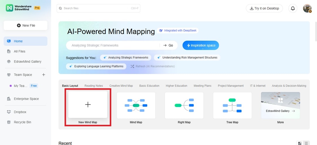 edrawmind online home page