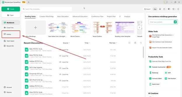 EdrawMind Gallery - Access Template Gallery