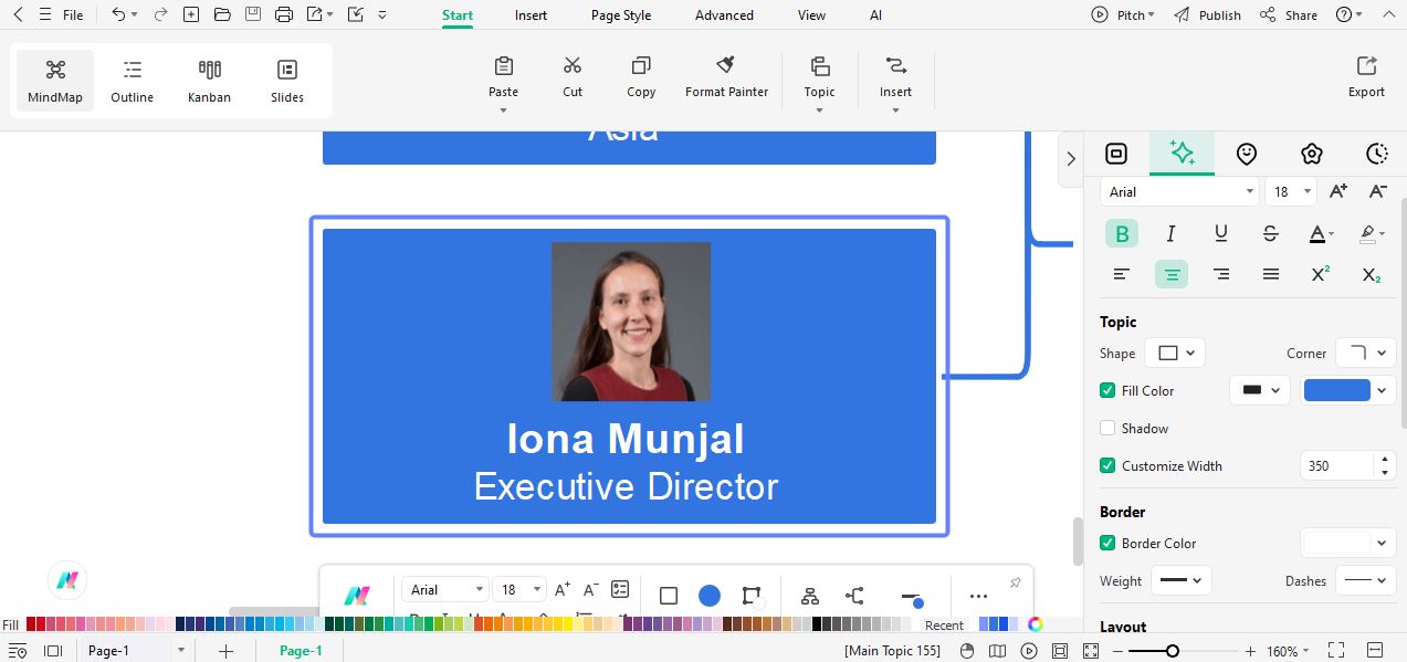 personalize layouts and colors