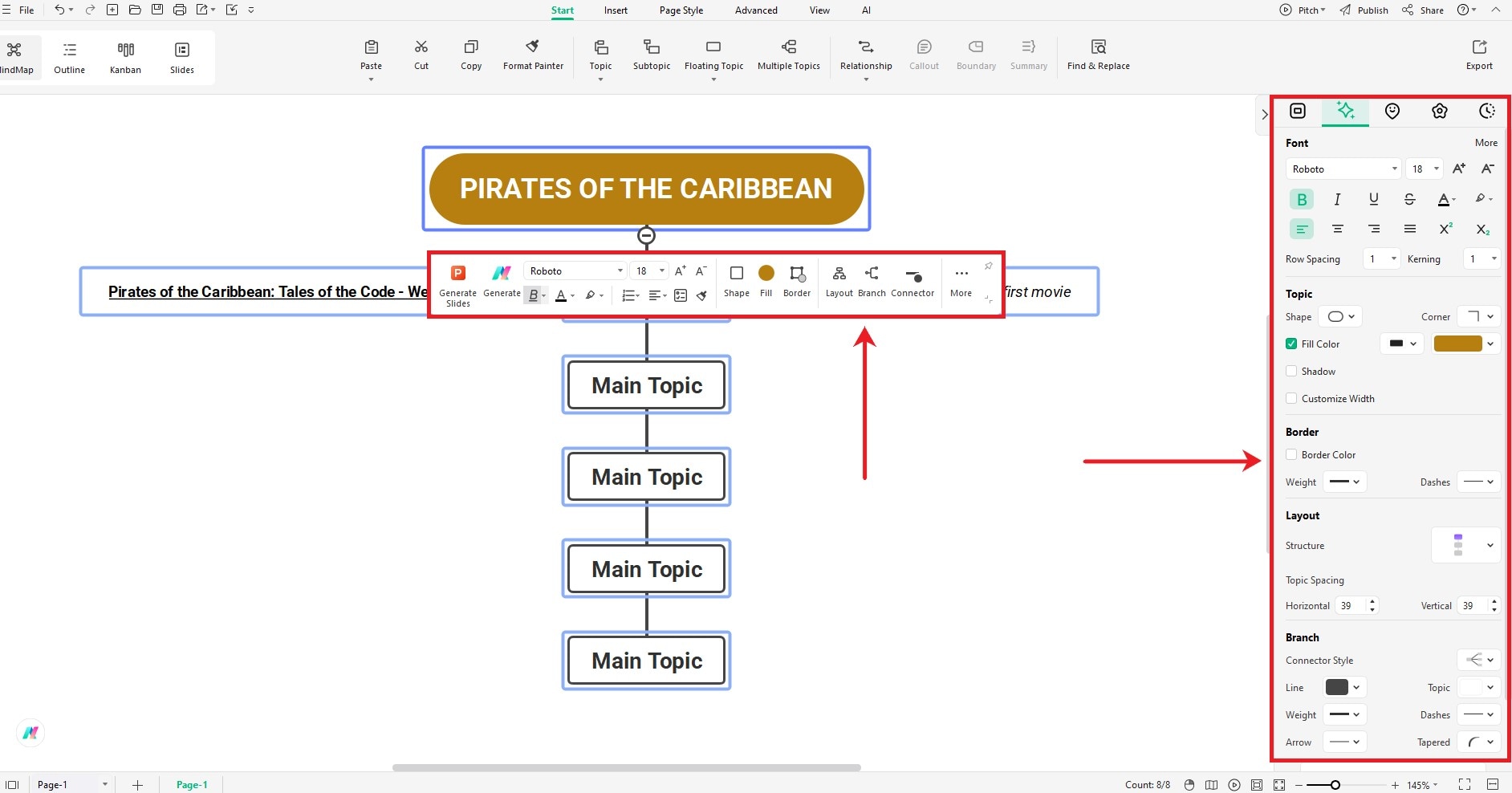 edrawmind customize topics