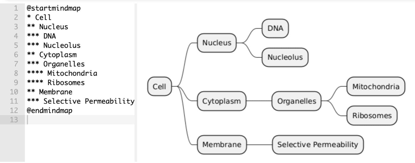 mind-map-plantuml-cell-biology