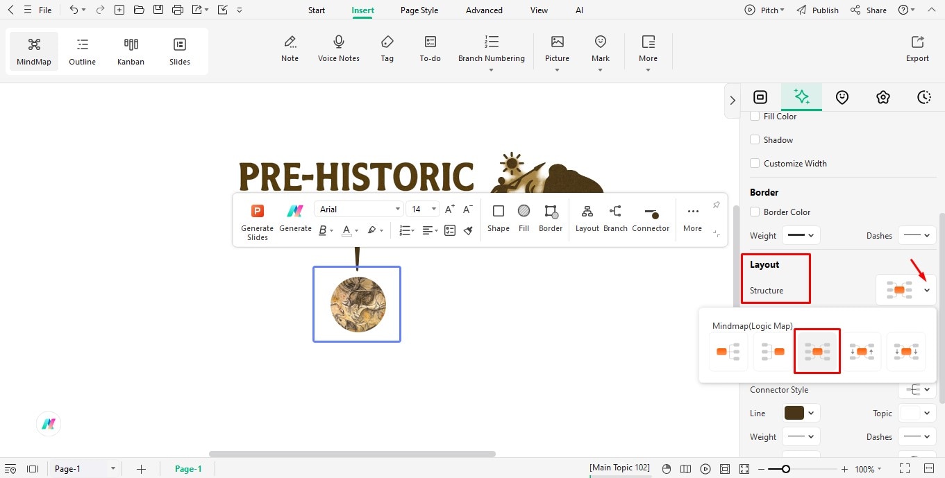 change the layout structure
