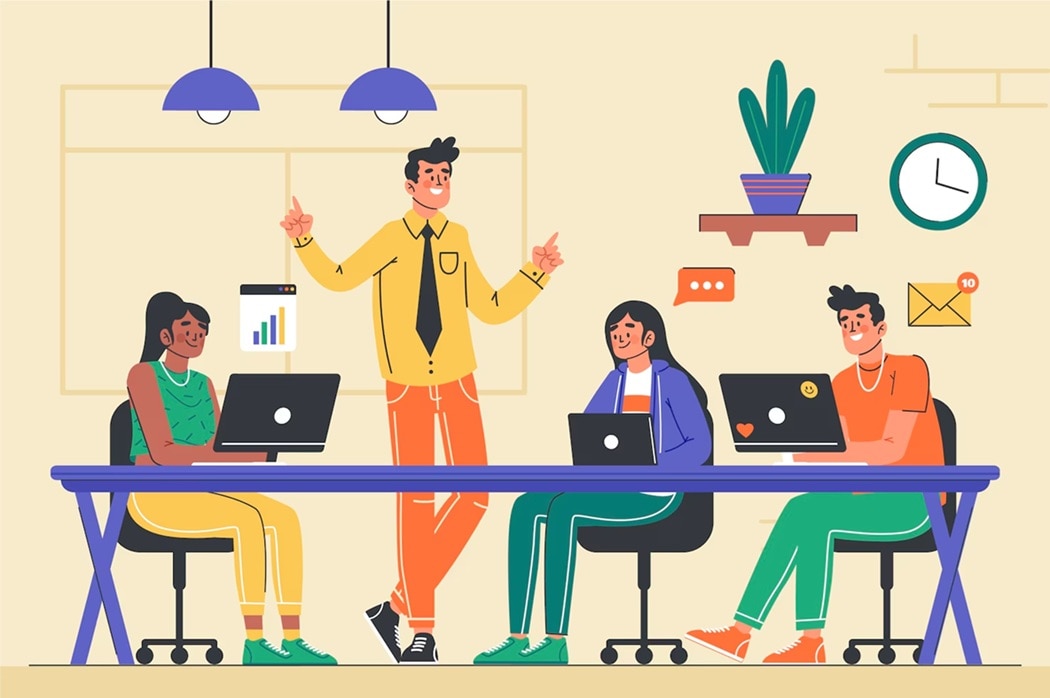 productivity at work-illustration