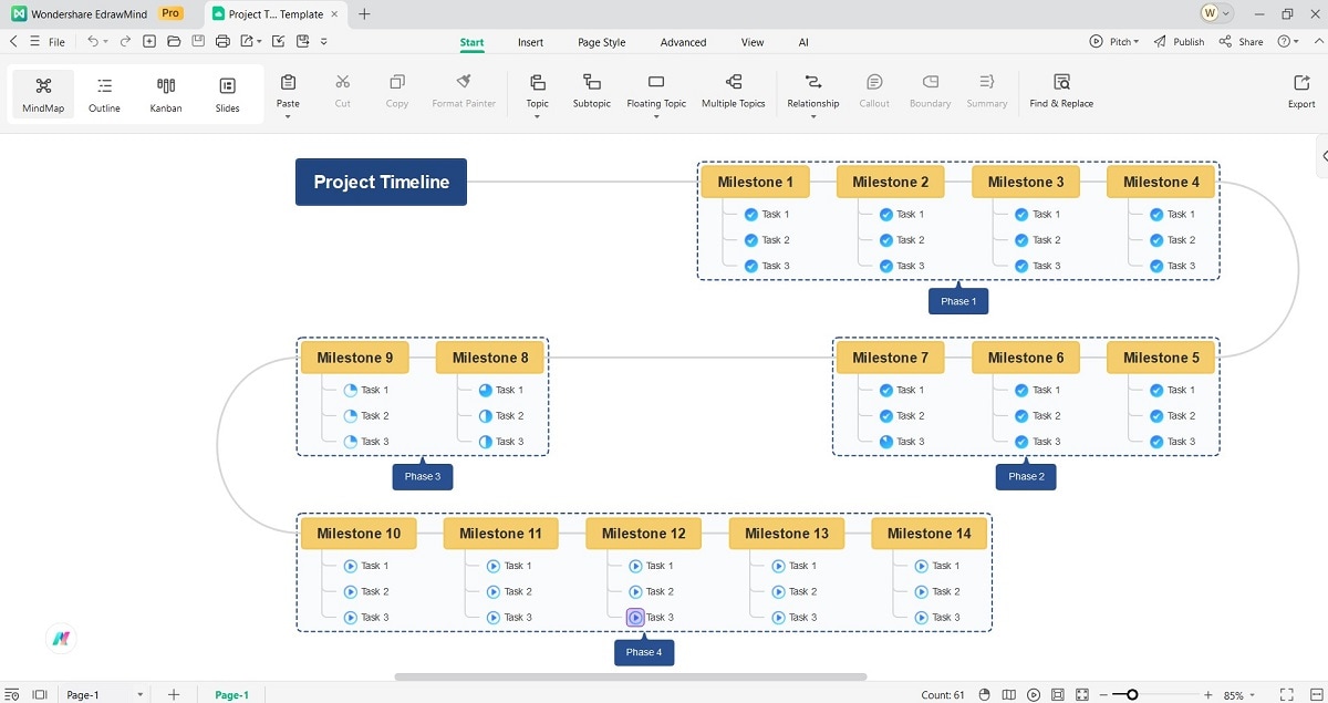 editing-the-project-timeline-gallery interface