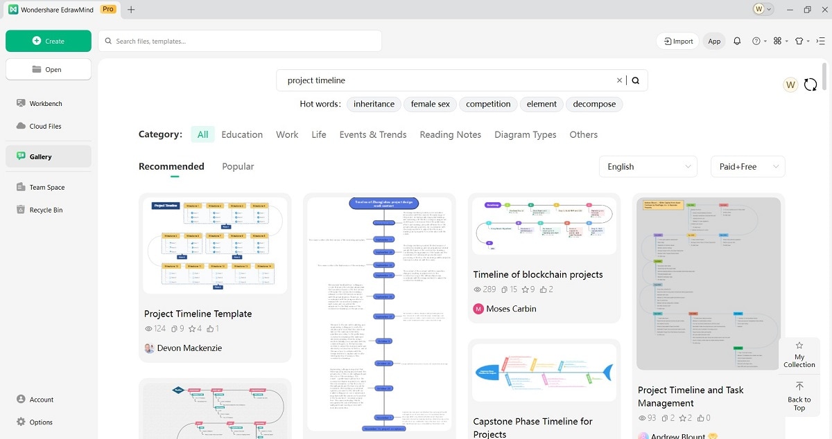 edrawmind-gallery-menu-gallery interface