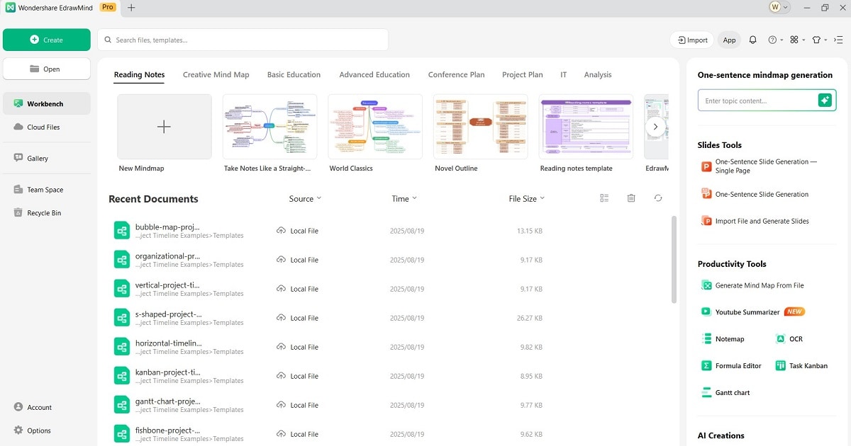 edrawmind-user-interface-edrawmind main window
