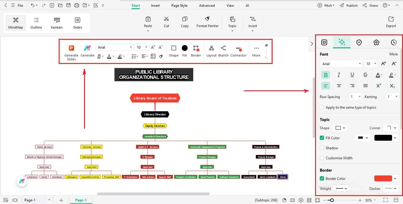 customize chart design