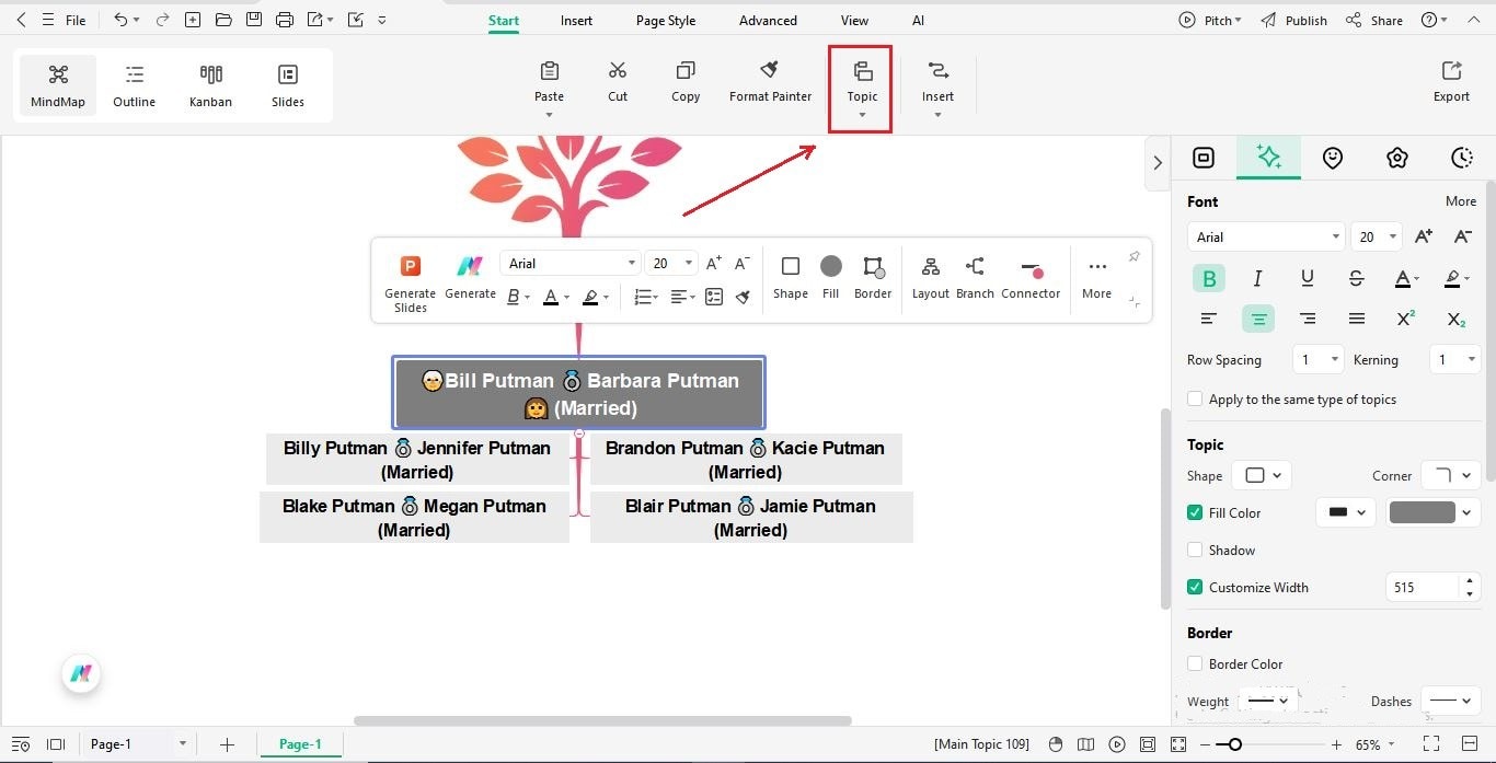 add children branches