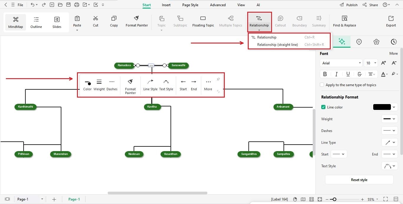 create relationships
