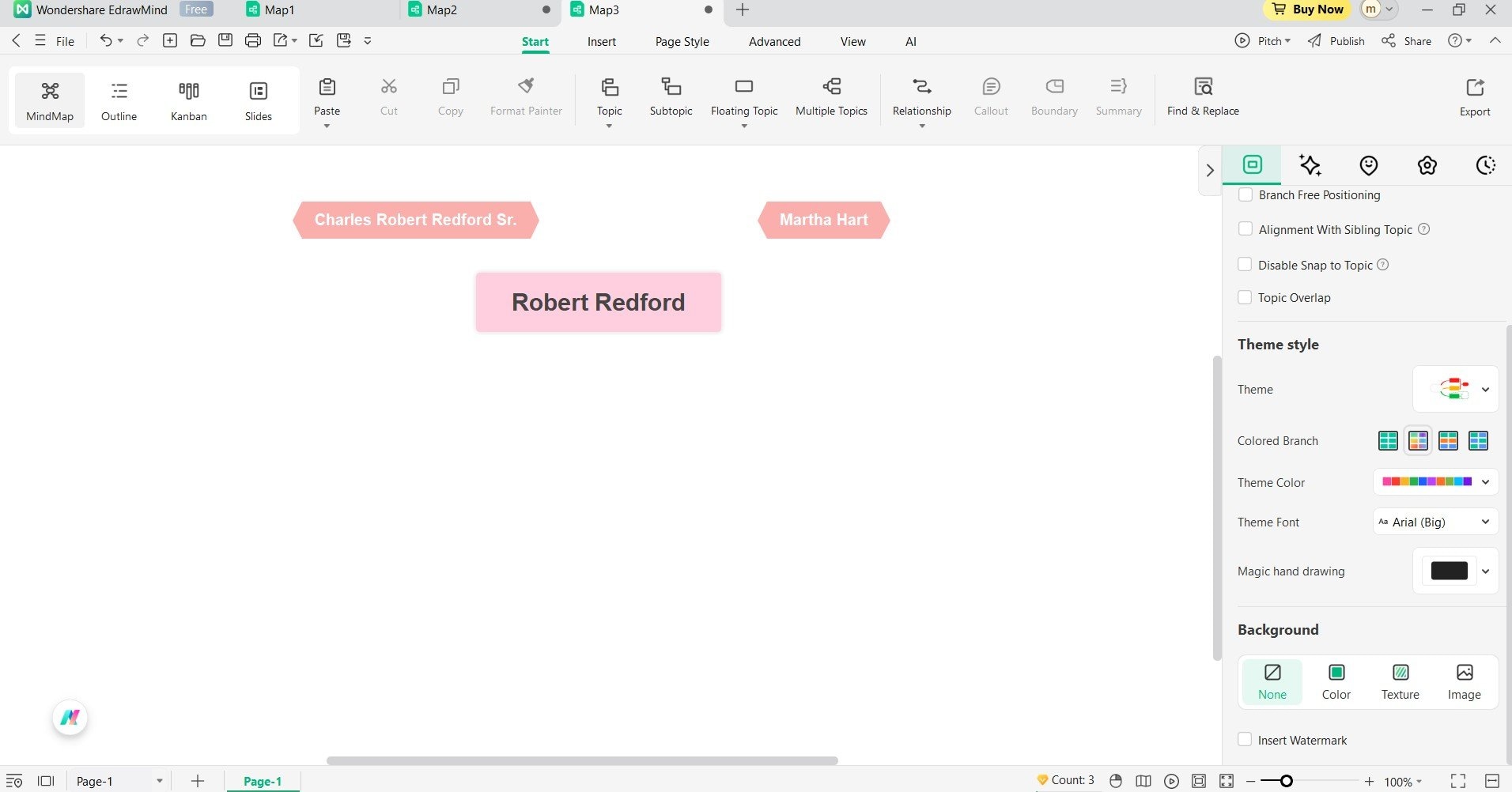 making the parent boxes