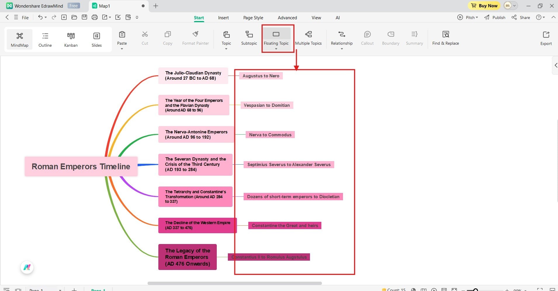 adding dates for each major event