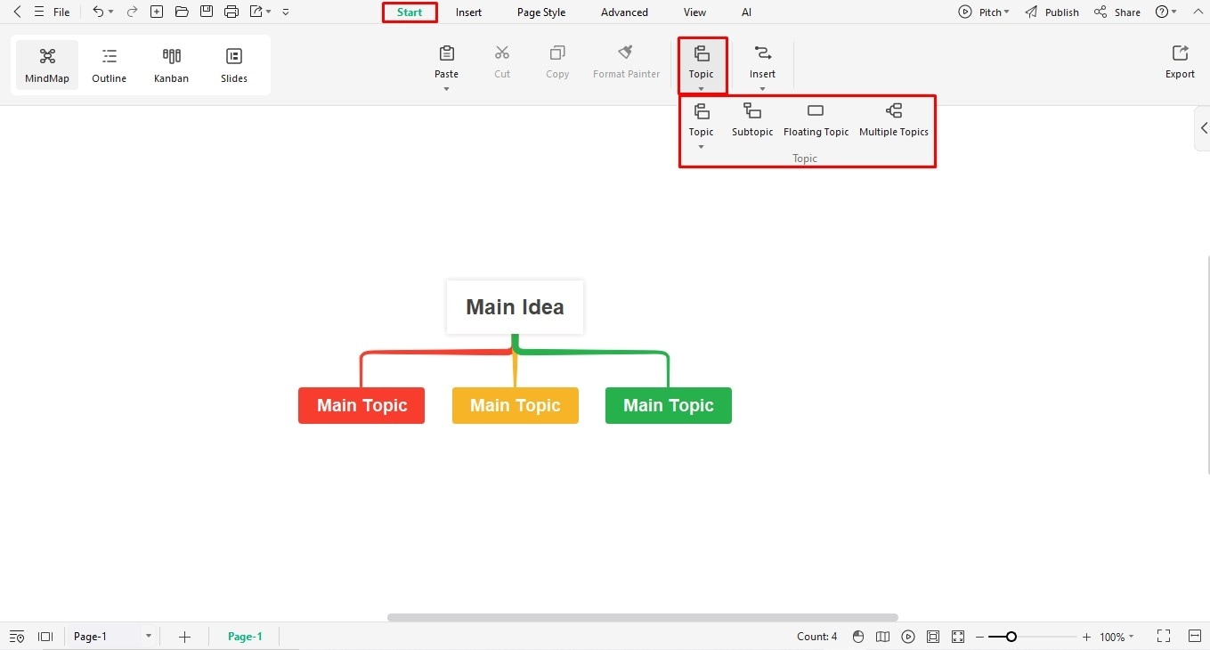 make an organizational chart from scratch