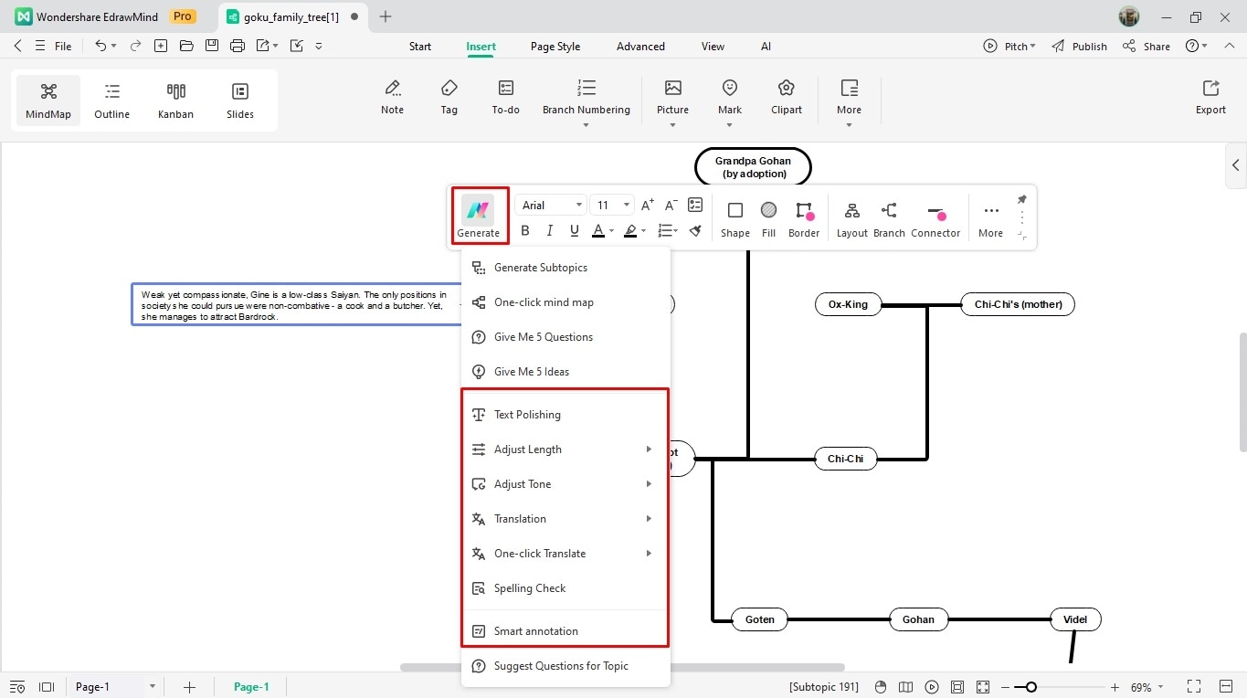 create a family tree on edrawmind