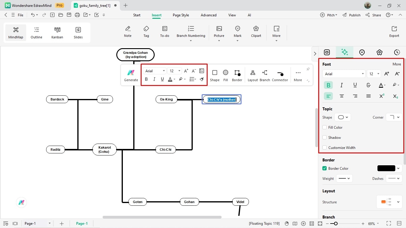create a family tree on edrawmind