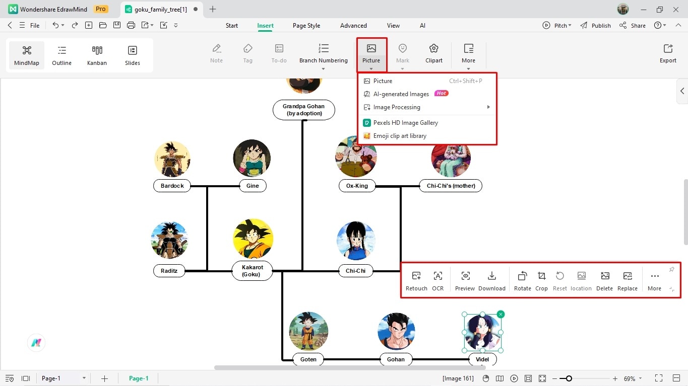 create a family tree on edrawmind