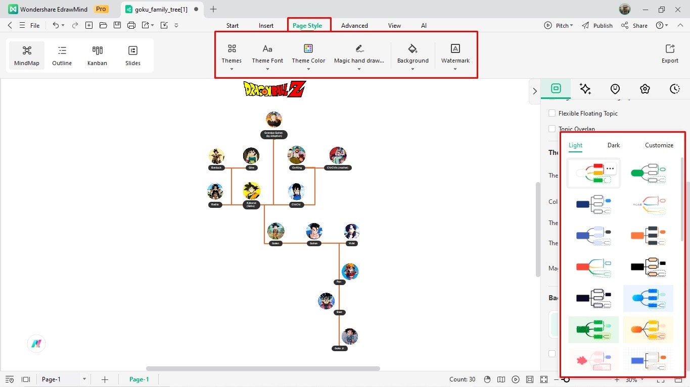 create a family tree on edrawmind
