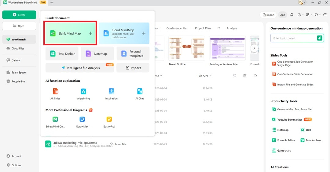 creating a new diagram