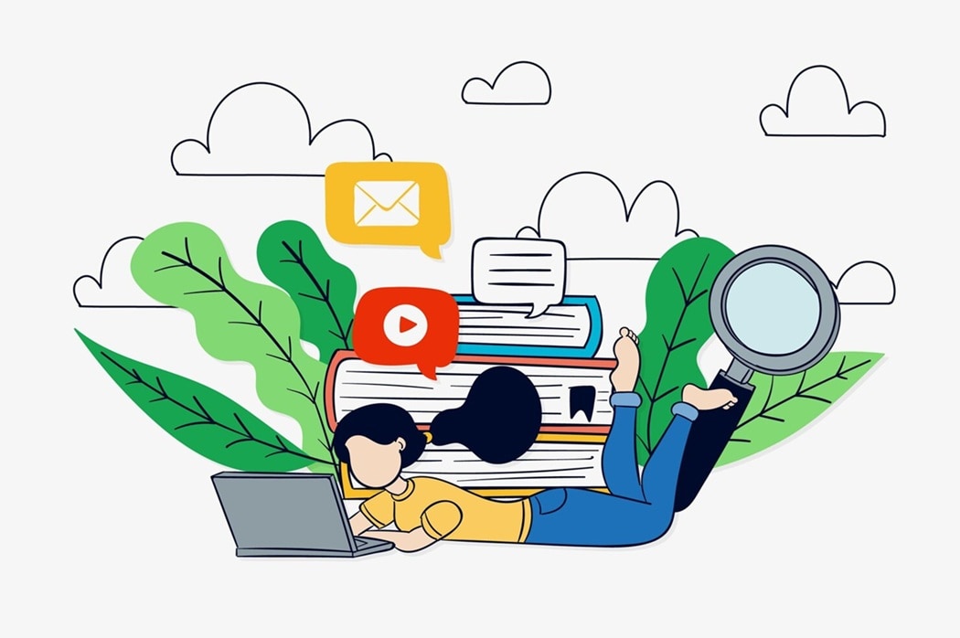 storytelling concept illustration