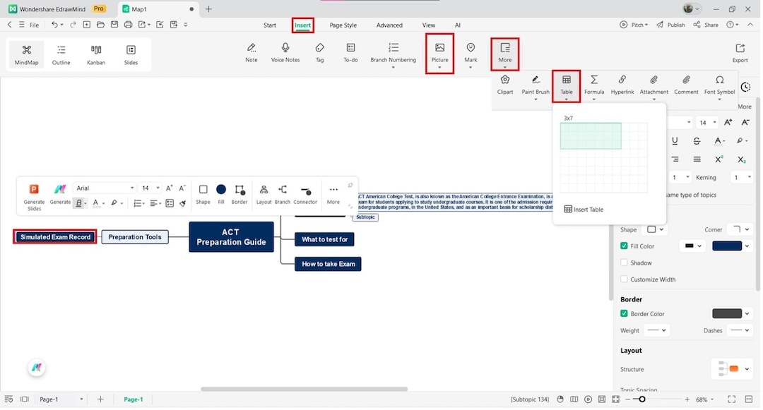 edrawmind-add image map