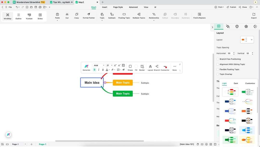 edrawmind design-customize