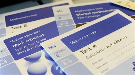 test booklets-SAT exam