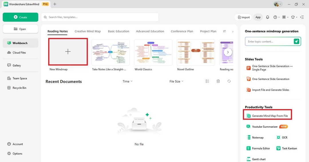 edrawmind-edrawmind desktop interface