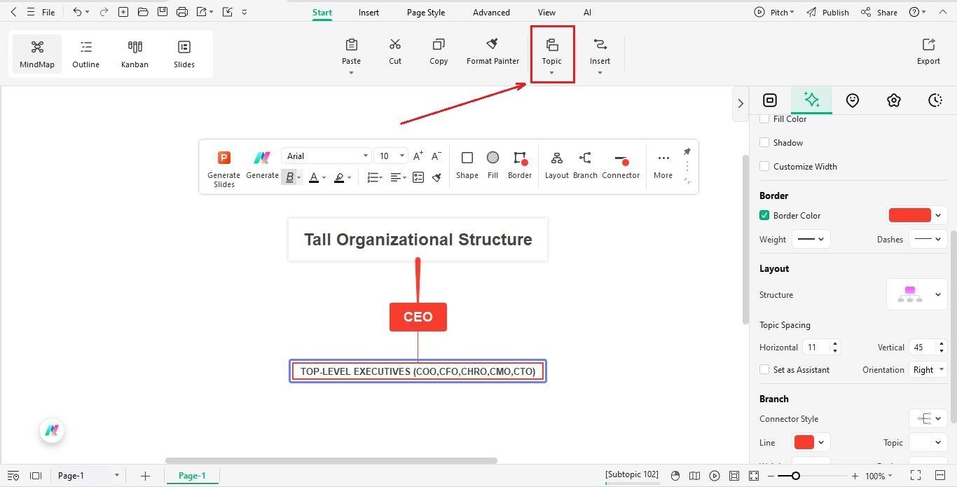 add top-level executives layer