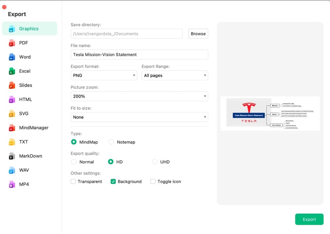 edrawmind export tools