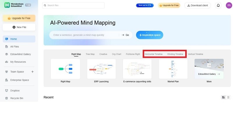 create a timeline