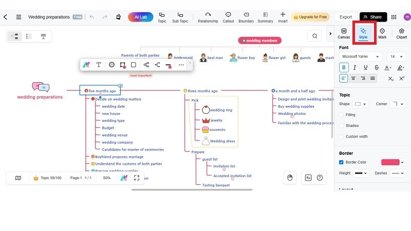 personalize timeline
