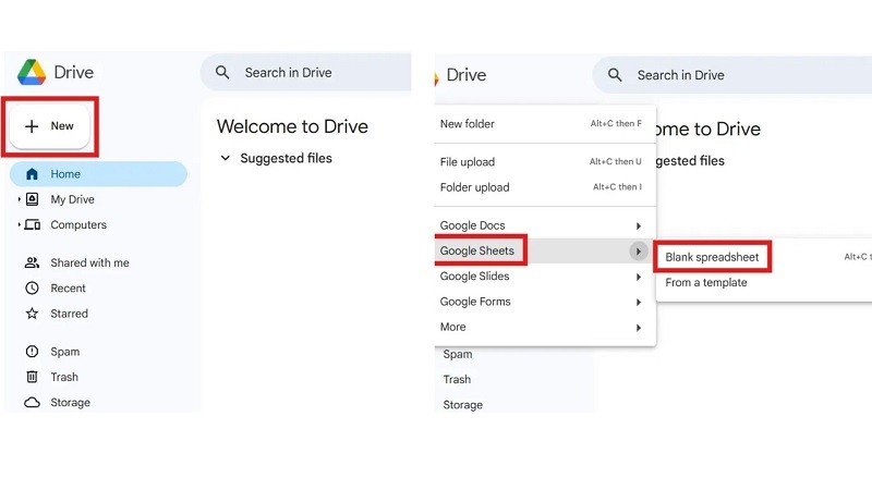 select google sheets