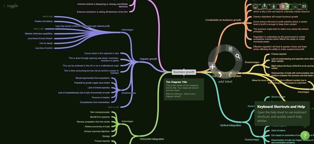 coggle online collaboration tool