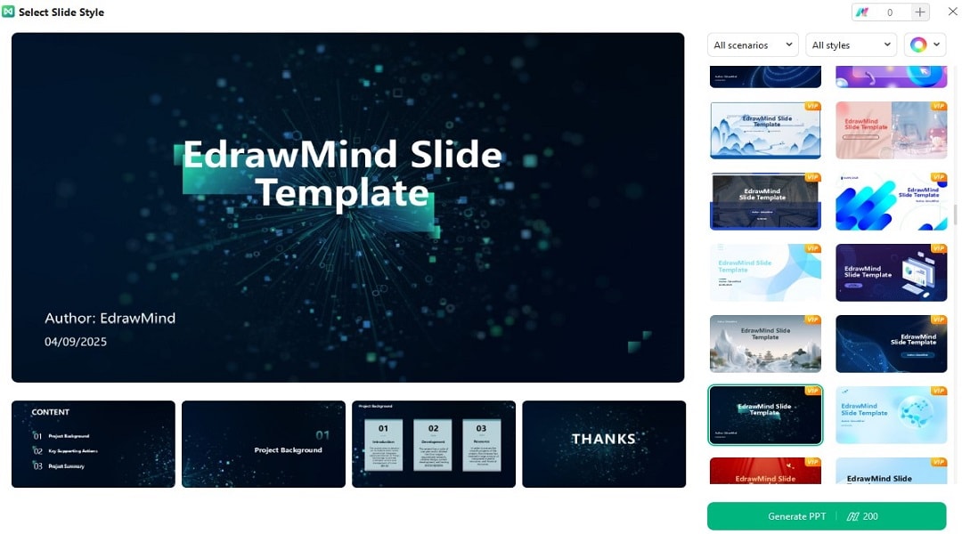edrawmind ai ppt templates