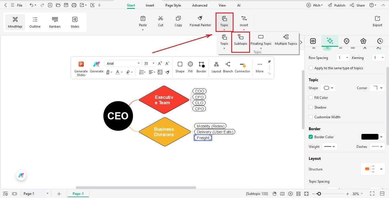 add business divisions