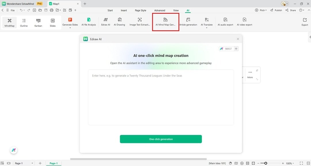 ai mind map generator tool