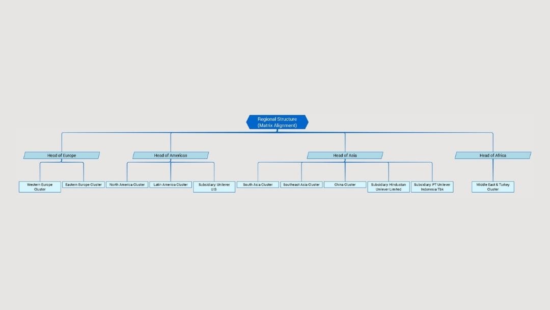 uniliver organization regional structure