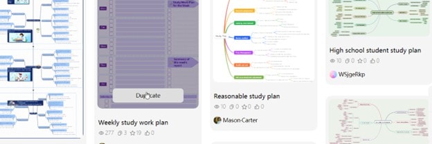 edrawmind duplicate gallery-tutorial