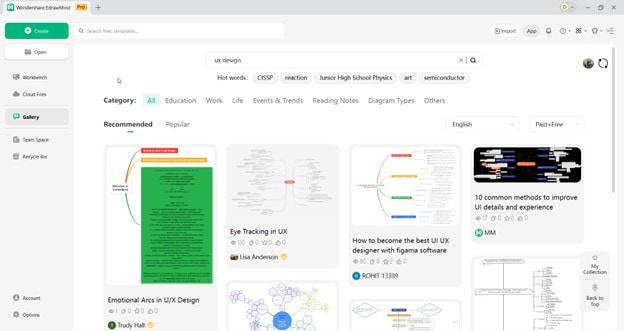 edrawmind-gallery search