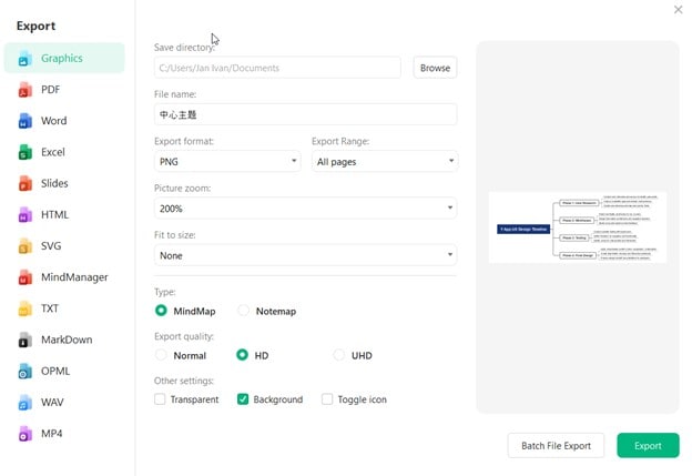 edrawmind-export tools