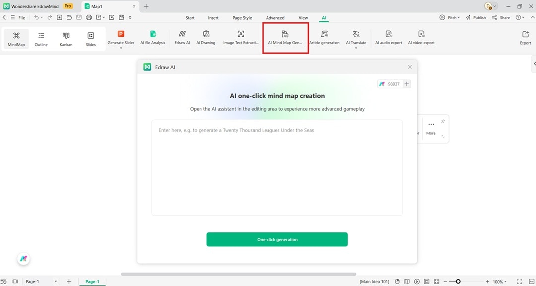 ai mind map generator tool