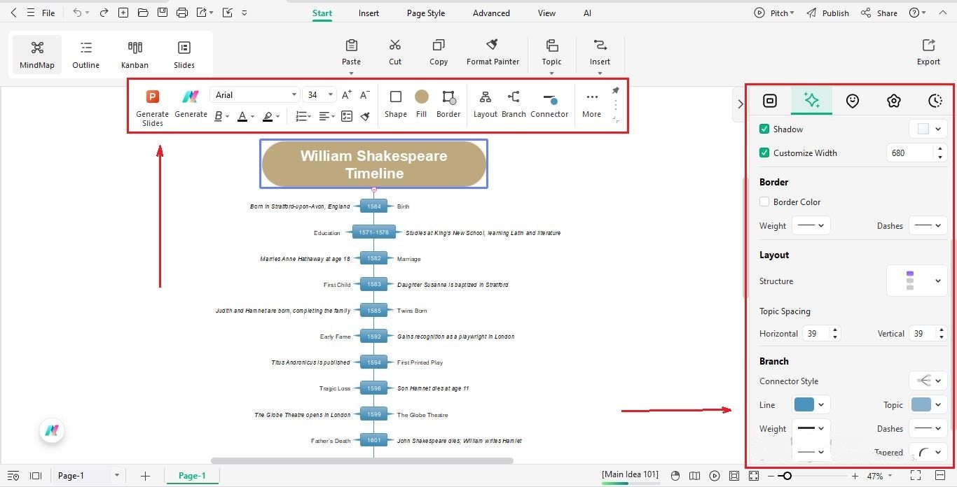 customize design and colors