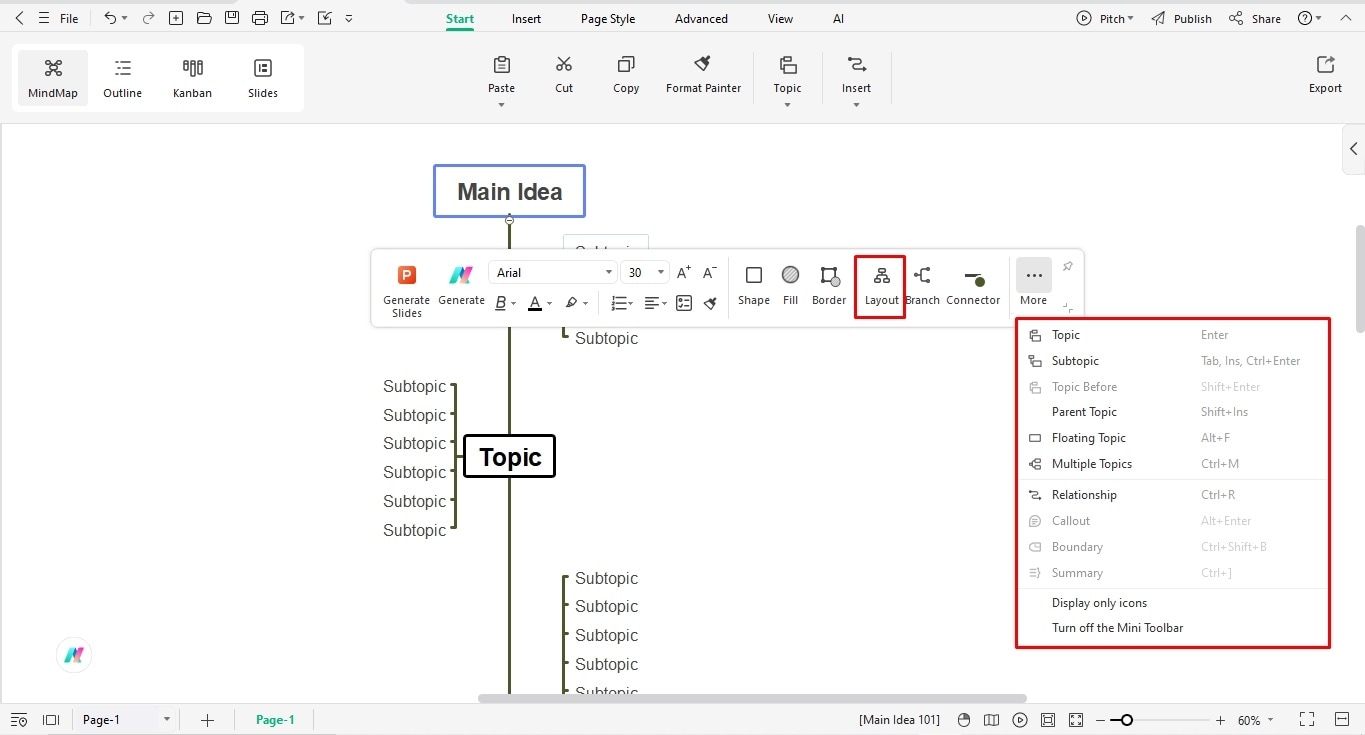 adjust-timeline-structure-edrawmind-layout